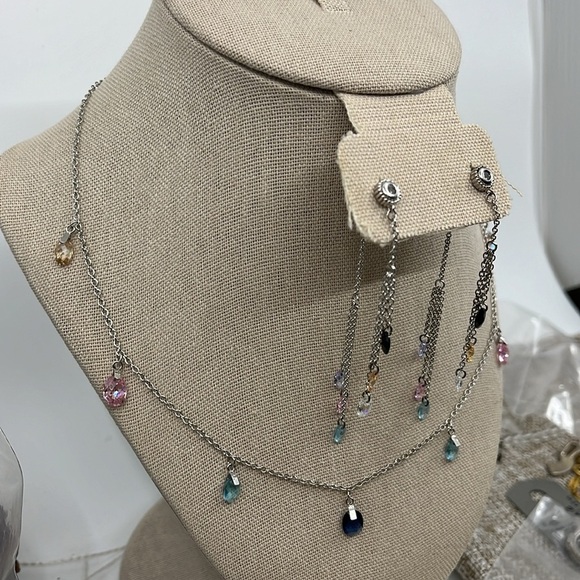 💎 925 Silver Multi-Gemstone Necklace (Necklace Only) - Picture 3 of 15